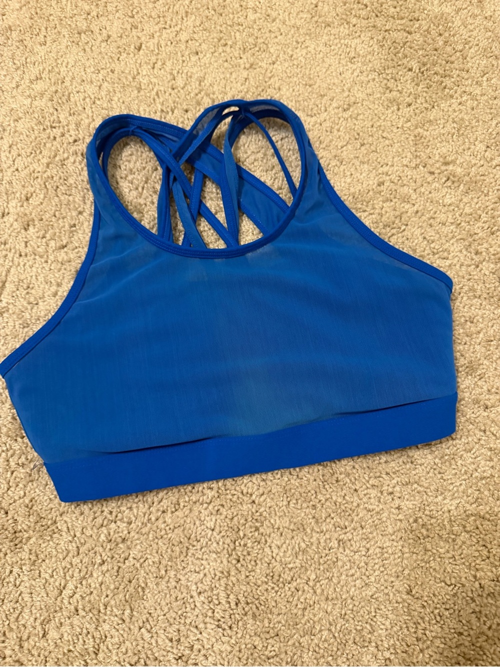 Fabletics Strappy Sports Bra, S/M
